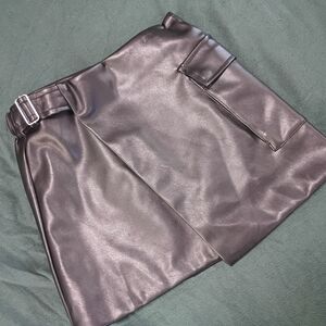 Habitual Shiny Black Skirt for Kids
